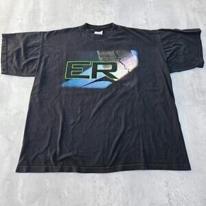 Vintage ER TV Series Shirt Black Size XL 1996 Warner Brothers
